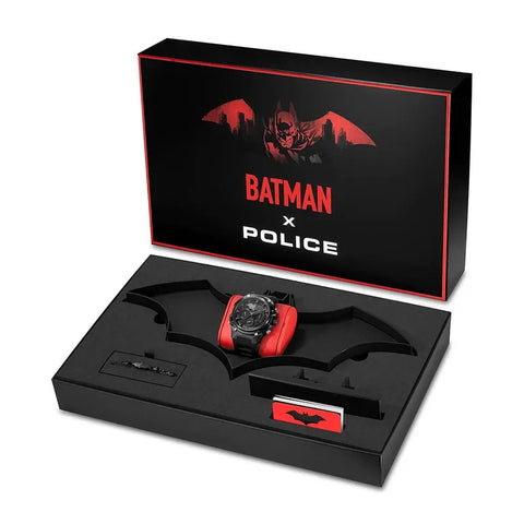 The Watch Boutique Police Crusader Watch & Batarang 2.0 Bracelet Set Limited Edition