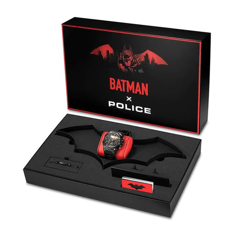 The Watch Boutique Police Crusader Watch and Batarang Bracelet 2.0 Set Limited Edition