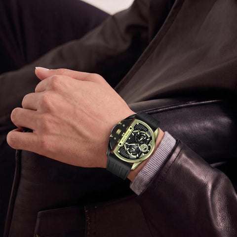 The Watch Boutique Police Daintree Black Dial Green Men's Watch