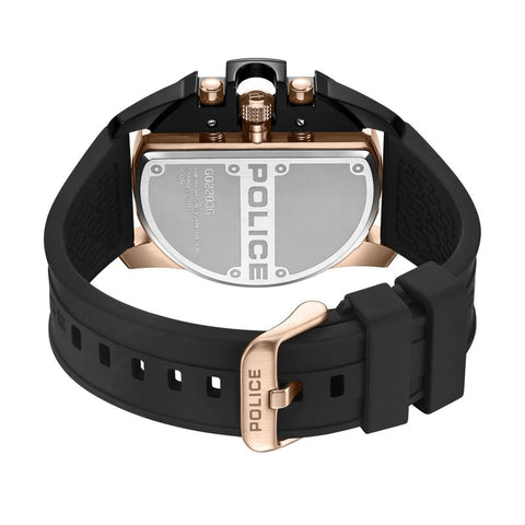 The Watch Boutique Police Daintree Black Dial Rose Gold Men's Watch