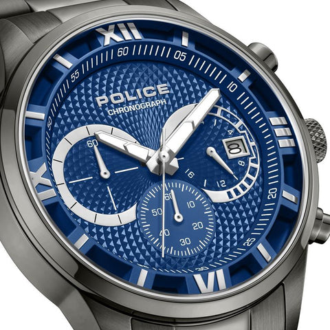 The Watch Boutique Police Driver Blue Dial Men's Watch
