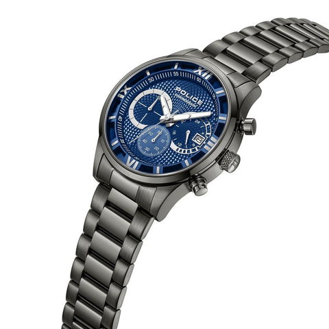 The Watch Boutique Police Driver Blue Dial Men's Watch