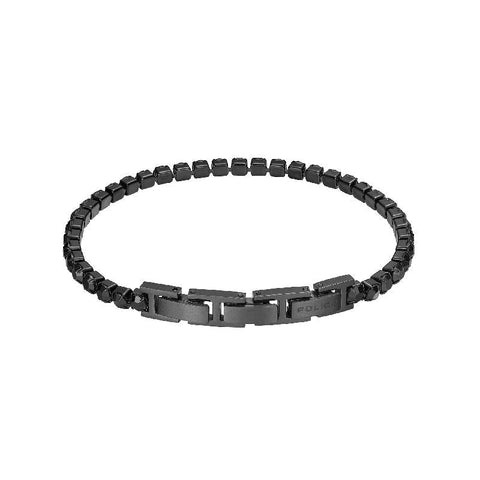 The Watch Boutique Police Flash Bracelet - Black Steel