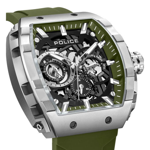 The Watch Boutique Police Flash Green Dial Men's Watch