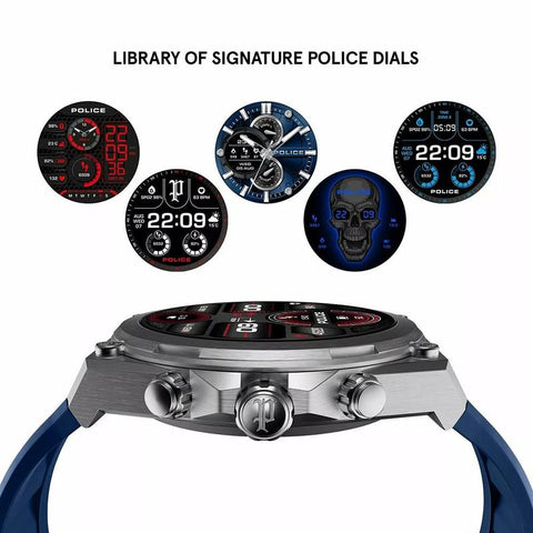 The Watch Boutique Police Freedom Of Time My Avatar 2 Smartwatch Blue/Yellow