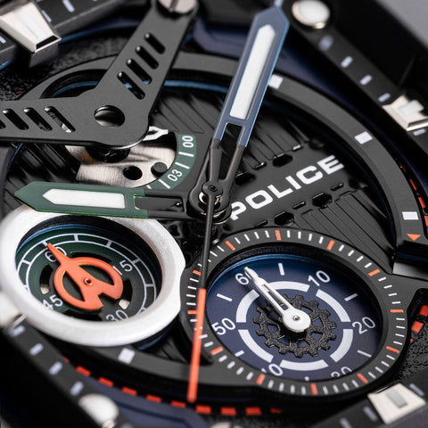 The Watch Boutique Police Gents Clout Black Dial Box Set Watch