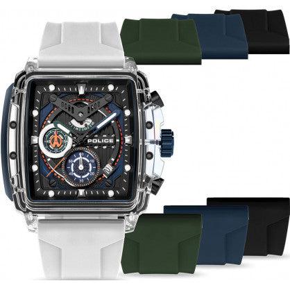 The Watch Boutique Police Gents Clout Black Dial Box Set Watch