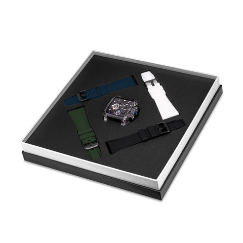 The Watch Boutique Police Gents Clout Black Dial Box Set Watch