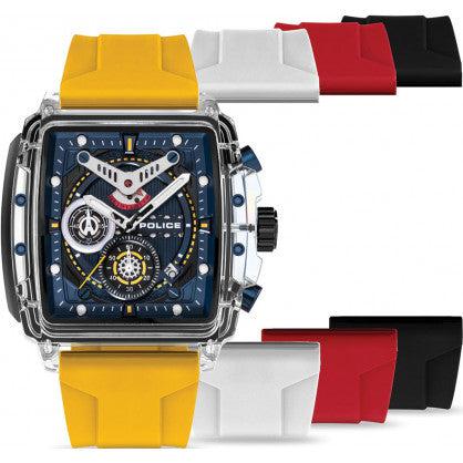 The Watch Boutique Police Gents Clout Blue Dial Box Set Watch