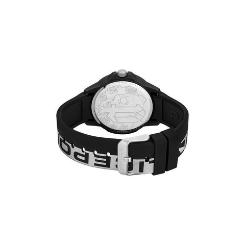 The Watch Boutique Police Gents Wing Sketch Black Silicone with Screen Print