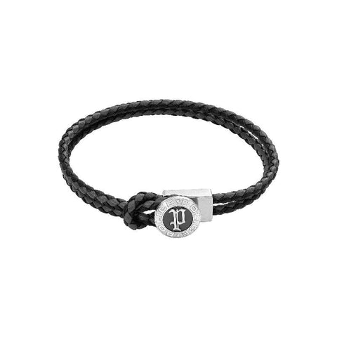 The Watch Boutique Police Grey Leather Infiniti Bracelet
