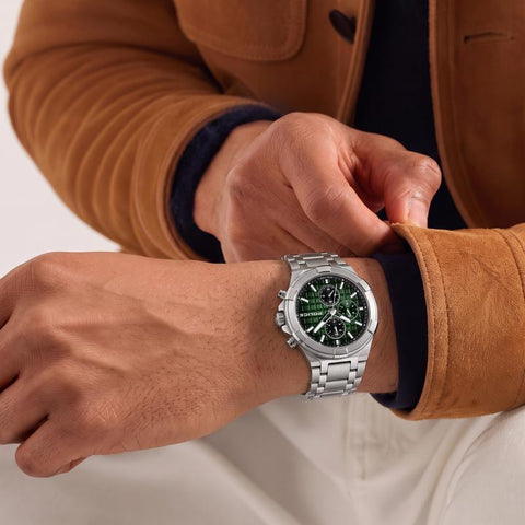 The Watch Boutique Police Guardian Green Dial Men's Watch