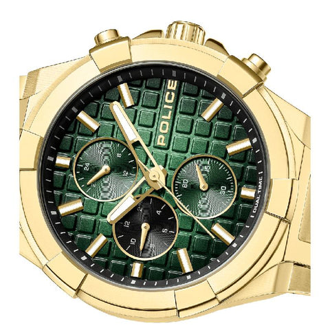 The Watch Boutique Police Guardian Men's Multifunction Stainless Steel Watch