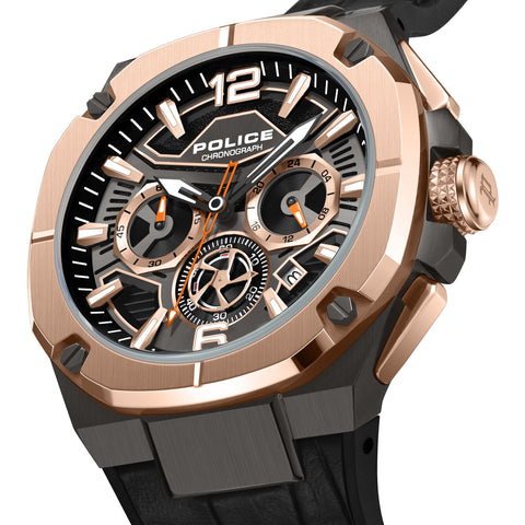 The Watch Boutique Police Juneau Grey Dial Rose Gold Men's Watch