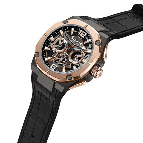The Watch Boutique Police Juneau Grey Dial Rose Gold Men's Watch