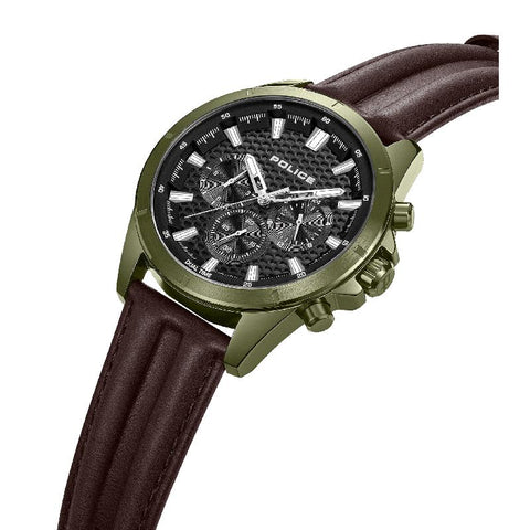 The Watch Boutique Police Malawi Men's Multifunction Green Dial Watch