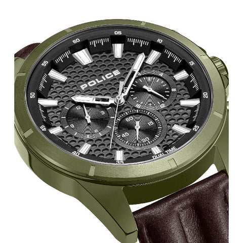 The Watch Boutique Police Malawi Men's Multifunction Green Dial Watch