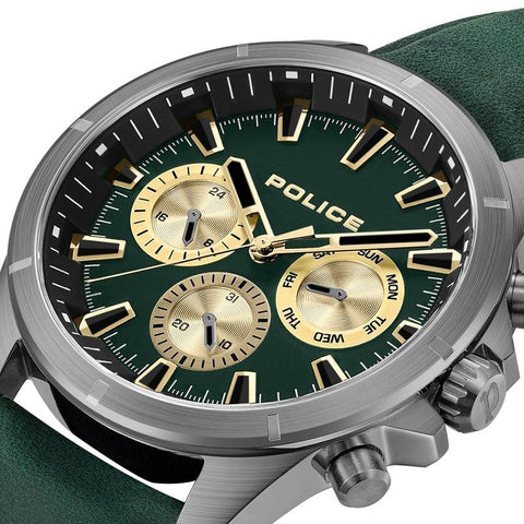 The Watch Boutique Police Malawi Multifunction Leather Strap