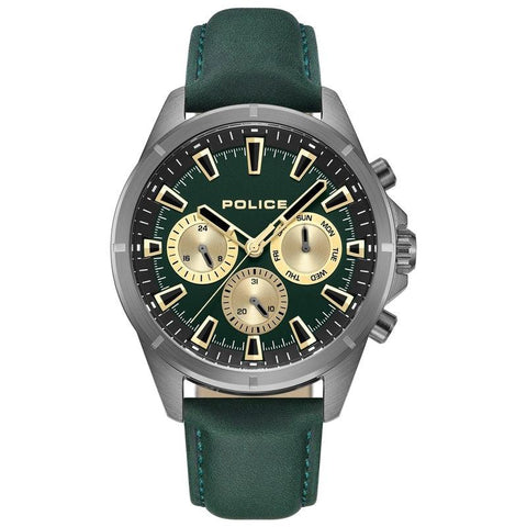 The Watch Boutique Police Malawi Multifunction Leather Strap
