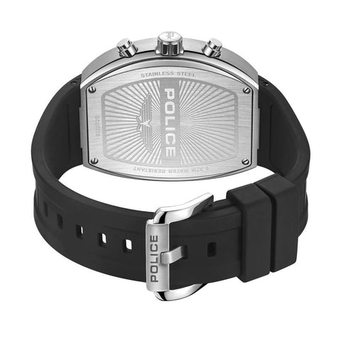 The Watch Boutique Police Meidan Black Dial Silver Men's Watch