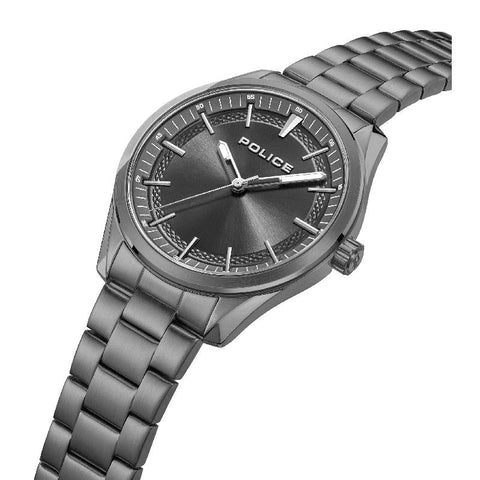 The Watch Boutique Police Men's Grille Ion-Plated Gunmetal Stainless-Steel Watch