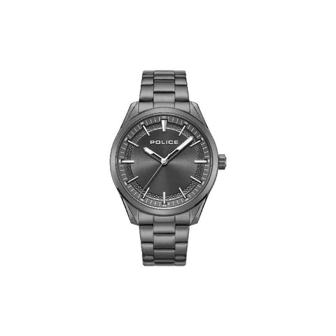 The Watch Boutique Police Men's Grille Ion-Plated Gunmetal Stainless-Steel Watch