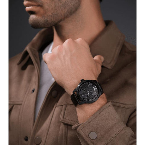 The Watch Boutique Police Men's The Bat Limited Edition Black Batman Carbon Fiber Watch