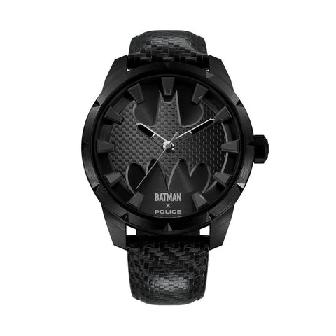 The Watch Boutique Police Men's The Bat Limited Edition Black Batman Carbon Fiber Watch
