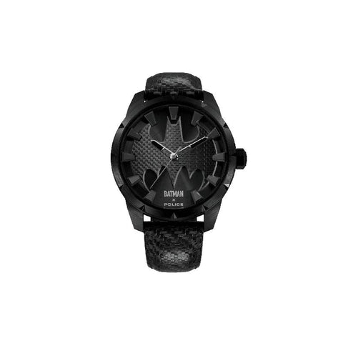 The Watch Boutique Police Men's The Bat Limited Edition Black Batman Carbon Fiber Watch
