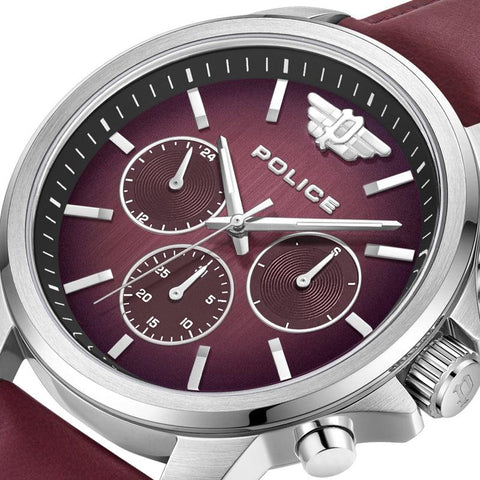 The Watch Boutique Police Mensor Multifunction Leather Strap