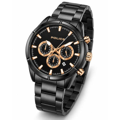 The Watch Boutique Police Multifunction Black Dial Men's Watch