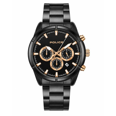 The Watch Boutique Police Multifunction Black Dial Men's Watch