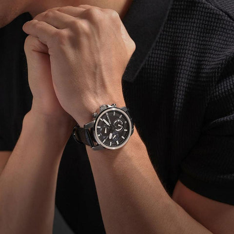 The Watch Boutique Police Newport Stainless Steel Watch with Blue Dial