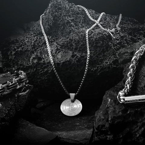 The Watch Boutique Police Pontevedra Steel Necklace with Extendable Chain