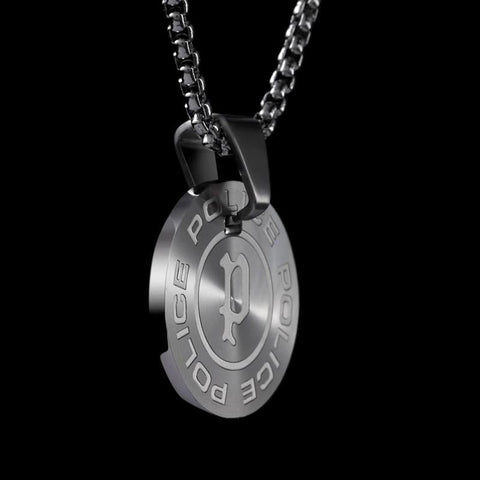 The Watch Boutique Police Pontevedra Steel Necklace with Extendable Chain