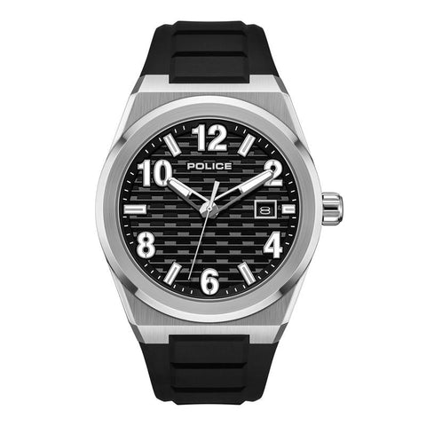 The Watch Boutique Police Preike Black Dial Silver Men's Watch