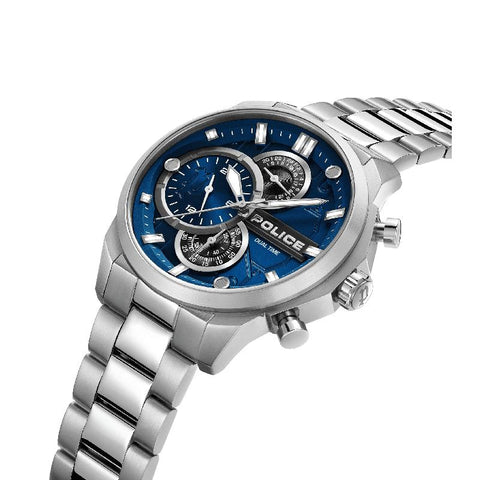 The Watch Boutique Police Reactor Men's Stainless Steel Multifunction Watch