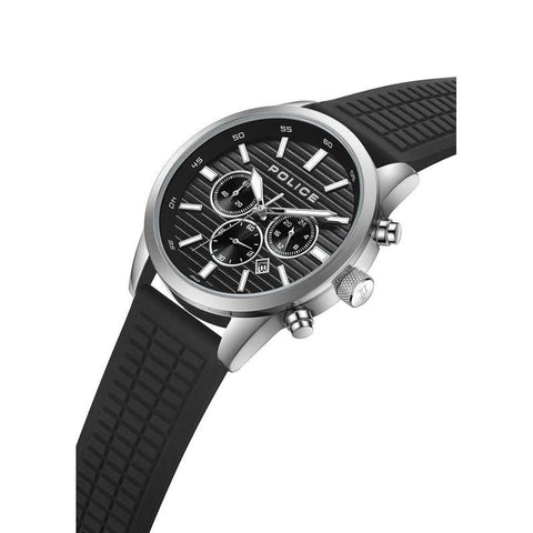 The Watch Boutique Police Resin Tangle Black Dial Men's Watch