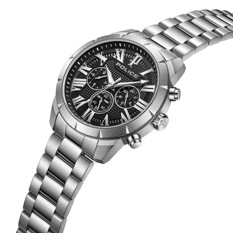 The Watch Boutique Police Roman Black Dial Men's Watch