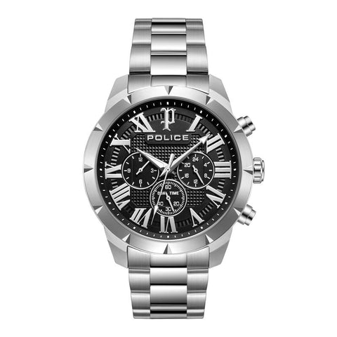 The Watch Boutique Police Roman Black Dial Men's Watch