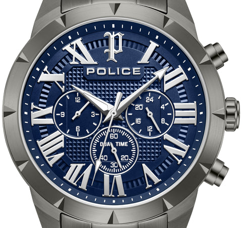 The Watch Boutique Police Roman Blue Dial Men's Watch
