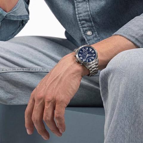 The Watch Boutique Police Roman Blue Dial Men's Watch