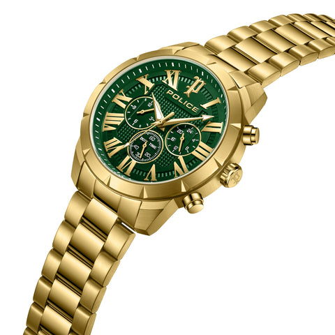The Watch Boutique Police Roman Green Dial Men's Watch