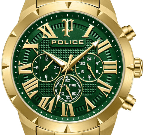 The Watch Boutique Police Roman Green Dial Men's Watch