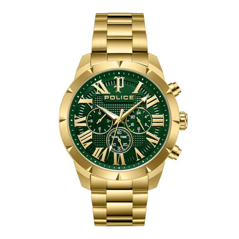 The Watch Boutique Police Roman Green Dial Men's Watch