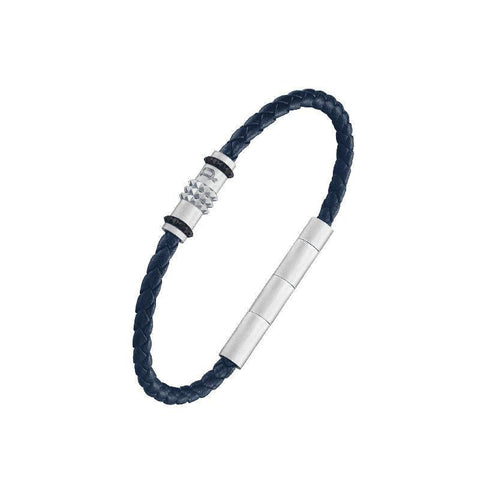 The Watch Boutique Police Ryder Blue Leather Bracelet