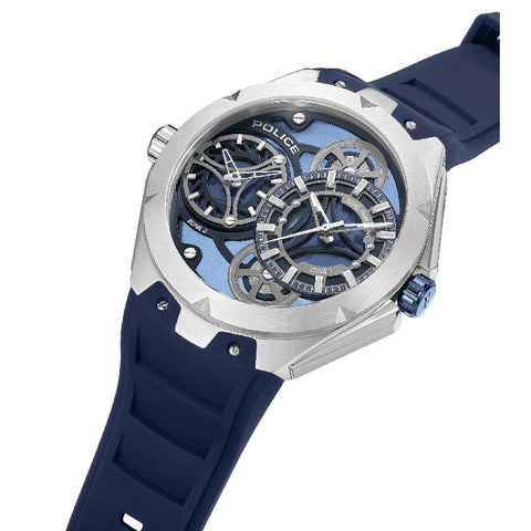 The Watch Boutique Police Scepter Men's Dual-Time Steel Case Watch