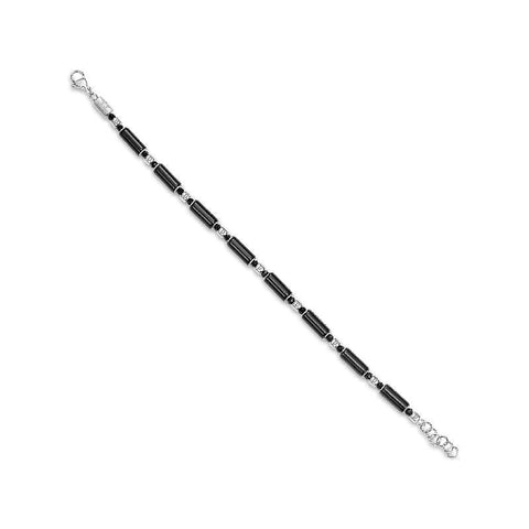 Police Silo Black Bracelet – Stainless Steel