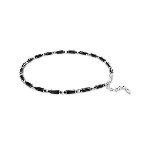 Police Silo Black Stainless Steel Necklace
