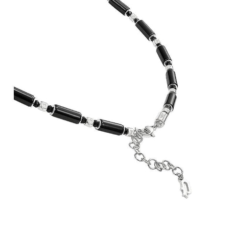Police Silo Black Stainless Steel Necklace
